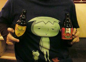ビール持つ王子