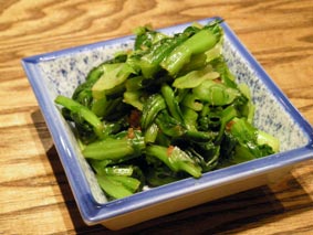 小松菜の生姜あえ