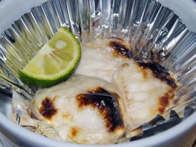 とらふぐ亭の焼き白子