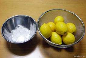 レモンと氷砂糖