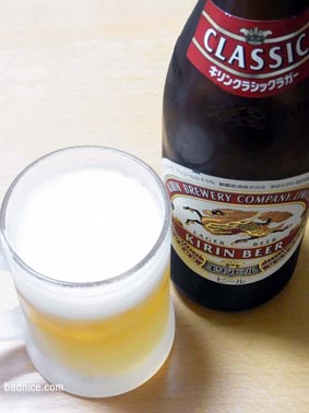 ナポリタン時のビール