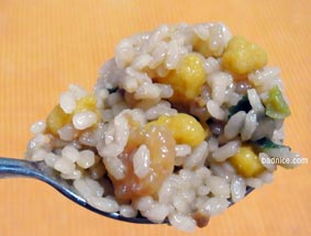 カップご飯一口