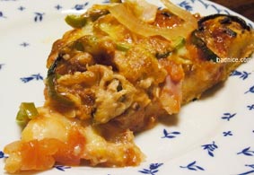 焼いたピザワンカット