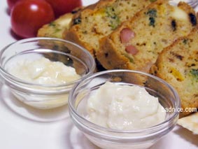 酒粕チーズとケークサレ