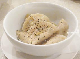 きのことクリームチーズのロシア風餃子