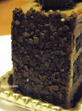 チョコケーキ側面