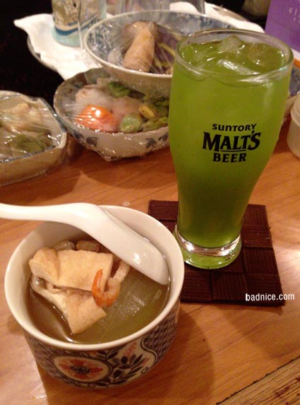 お茶ハイと冬瓜