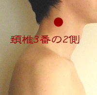 、頚椎3番の2側