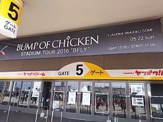 Bump Of Chicken Stadium Tour 16 Bfly ヤフオク ドーム Yummyなコトモノ帳