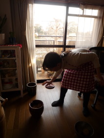 味噌仕込み中♪