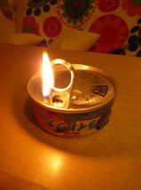 ツナ缶キャンドル