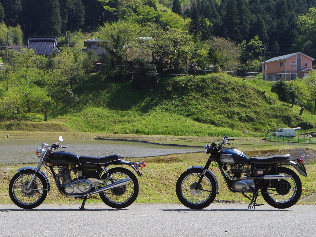 当時物　ビッグフィン　フランジセット　トライアンフ　T110 ENGLAND製 当時物ビッグフィンフランジセットトライアンフT110 ENGLAND製