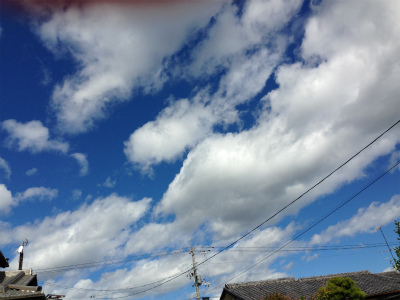 当日は、こんな空だったと思うけど。