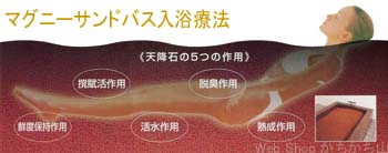 マグニーセラミックボールによる、サンドバス入浴療法