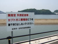 潮干狩り禁止