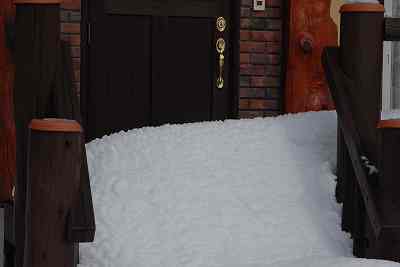 自宅近くのS宅の積雪状況