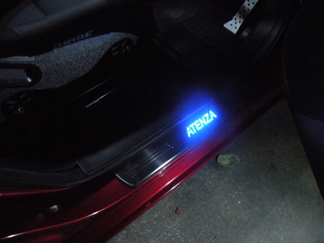 アテンザ GJ系 LED スカッフプレート ブルー 4枚セット セダン