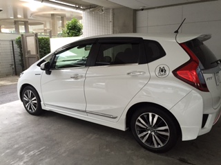 ホンダ フィット GK GP 純正 左 フロント ドア (m033279)