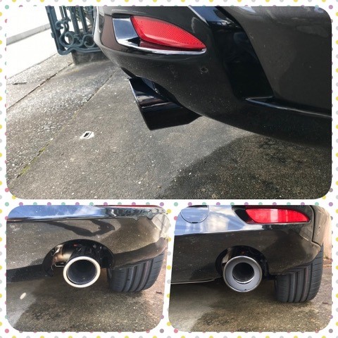 □取付レビュー□MAZDA3 BP系 マフラーカッター 100mm ブラック
