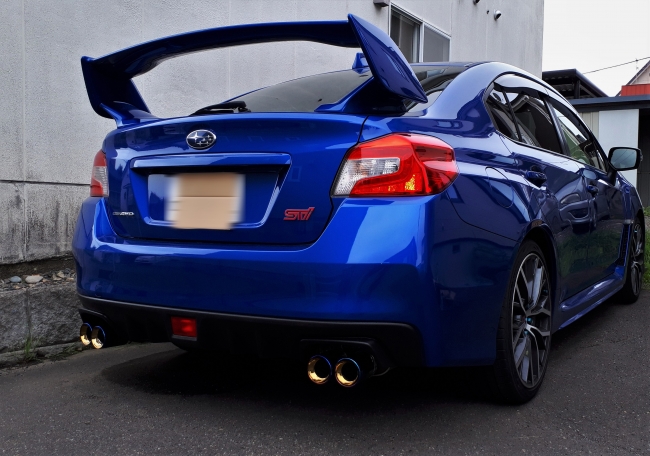 スバルWRX S4 STiオリジナル砲弾ストレートマフラー！（WRX STi