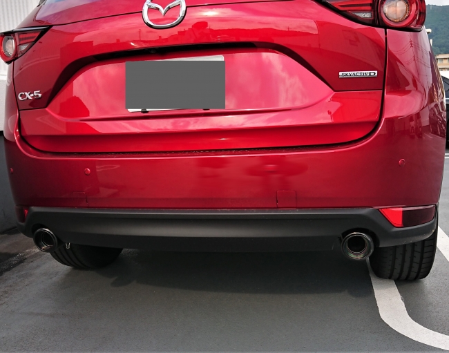 Sports Appiaranse Exclusive Mode 専用】CX-8 KG テーパー マフラーカッター 100mm ブラック ブラックテールエンド  2本 マツダ MAZDA - RIDERSHOUSE