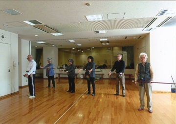 楽しもう吹き矢高円寺支部吹き始め