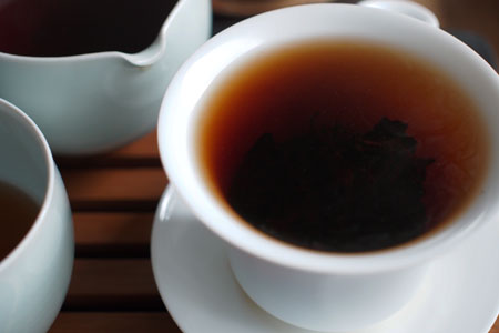 厚紙黄印七子餅茶プーアル茶