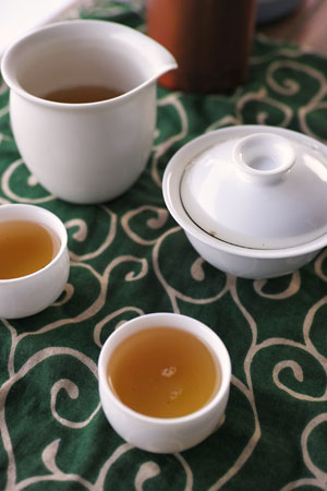 ラオス瑶族の散茶2013年プーアル茶