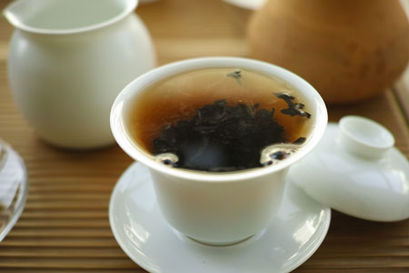大益銷台A熟茶磚96年プーアル茶
