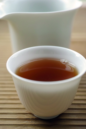 92紅帯青餅プーアル茶