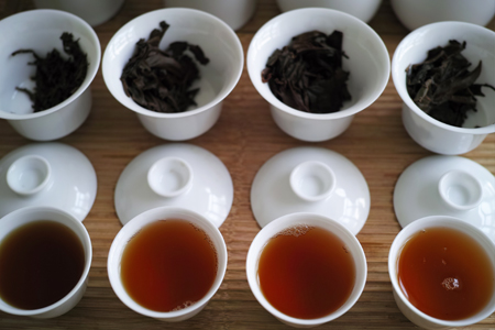 西双版納の紅茶飲み比べ