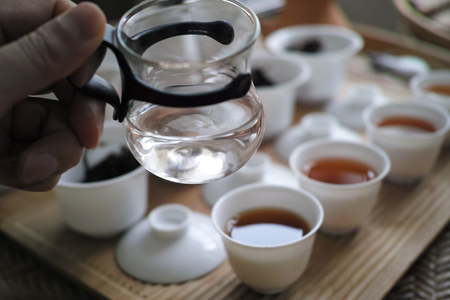 西双版納の紅茶飲み比べ