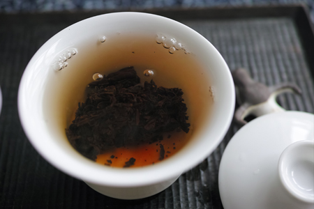 92紅帯青餅プーアル茶