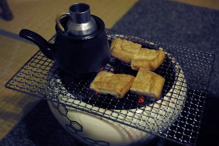 揚げ豆腐の炙り