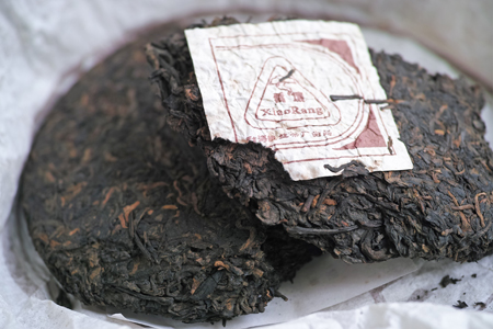 巴達山賀松熟茶07年プーアル茶