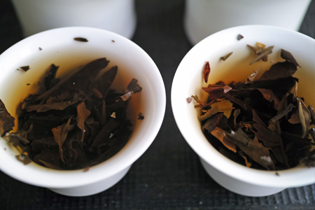 寿眉老茶2003年と政和寿眉老茶90年代