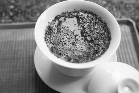 一扇磨単樹A春の散茶2015年プーアル茶