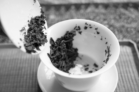 一扇磨単樹A春の散茶2015年プーアル茶