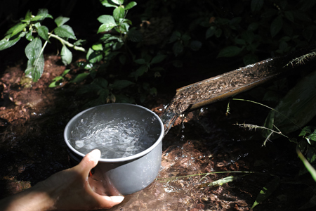 一扇磨の水源地