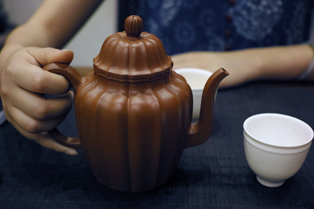 紫砂壺とプーアール茶