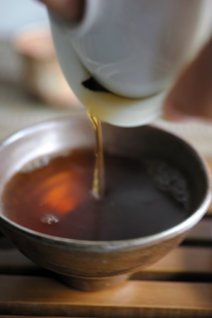 紅茶を蓋碗で