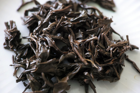 紅茶の熟茶の葉底