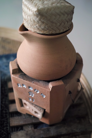 茶葉を焙煎