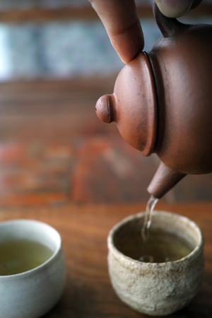 茶壺で淹れる