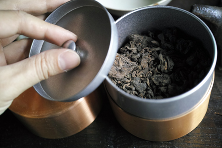 茶缶で熟成
