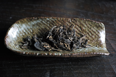 崩した茶葉