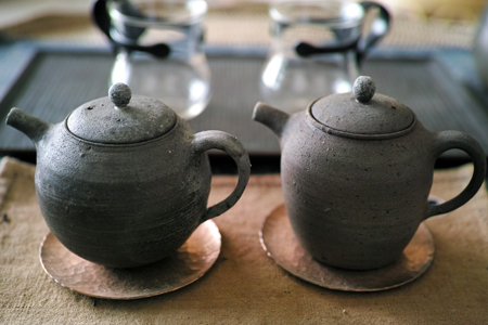 信楽土の茶壺