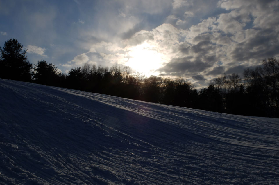 FUJIFILM X20 雪と夕日の写真02