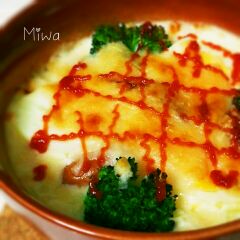 ゆでたまごのグラタン。