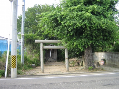 岡田神明社地震前